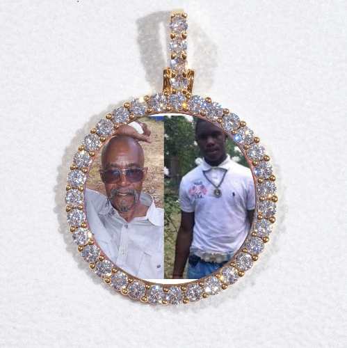 3D CIRCLE CUSTOM PICTURE PENDANT SMALL SIZE