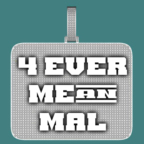 CUSTOM LETTER NECKLACE 3D BIG SQUARE