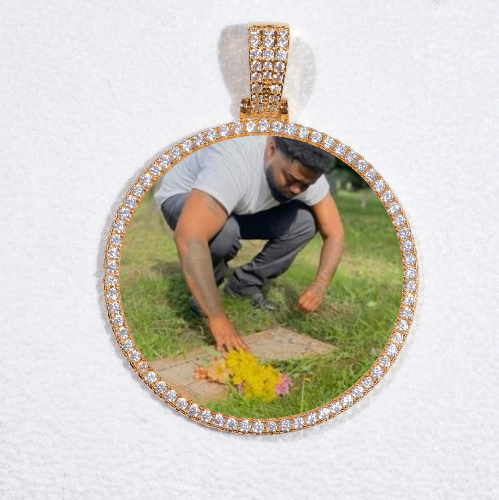 MEDIUM 3D CIRCLE CUSTOM PICTURE PENDANT