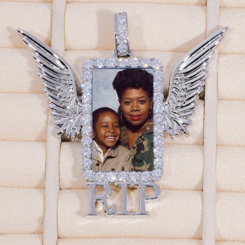 RIP WING 3D CUSTOM PICTURE PENDANT