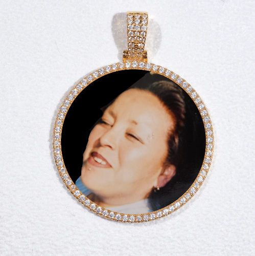 MEDIUM 3D CIRCLE CUSTOM PICTURE PENDANT