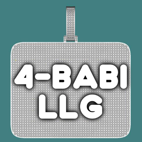CUSTOM LETTER NECKLACE 3D BIG SQUARE