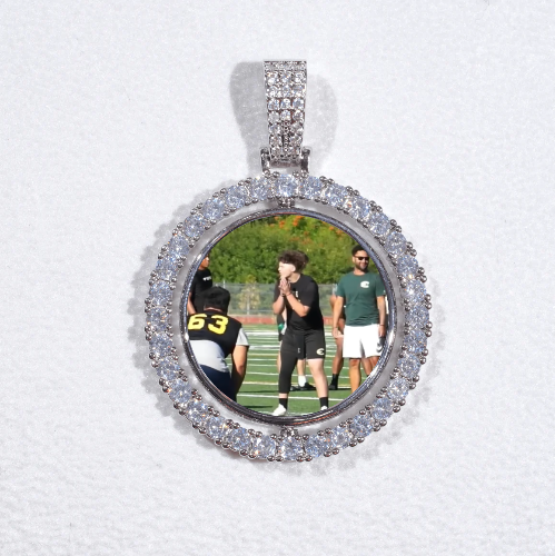 3D Spinning 2-Faced Custom Picture Pendant