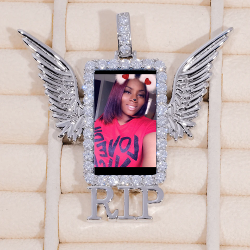 RIP WING 3D CUSTOM PICTURE PENDANT