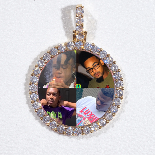 3D CIRCLE CUSTOM PICTURE PENDANT SMALL SIZE