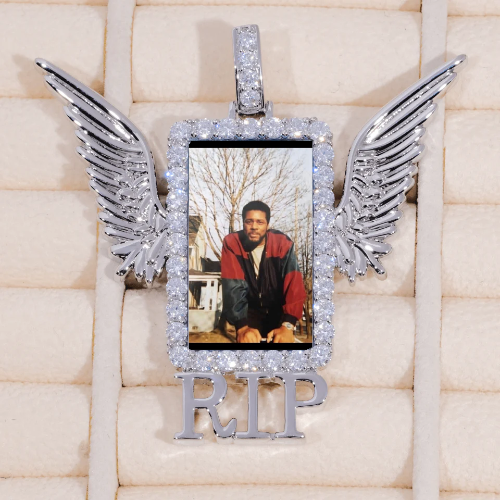RIP WING 3D CUSTOM PICTURE PENDANT
