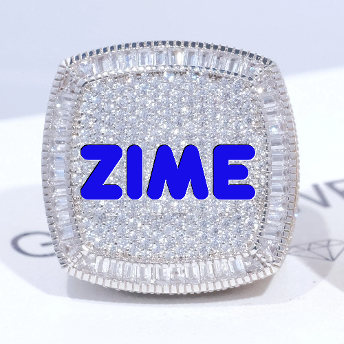 CUSTOM LETTER 3D ICED RING