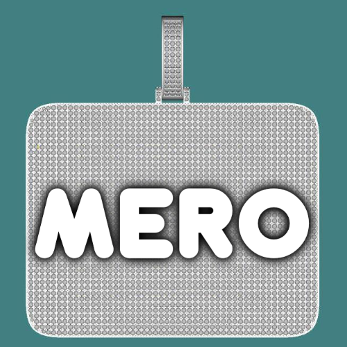 CUSTOM LETTER NECKLACE 3D BIG SQUARE