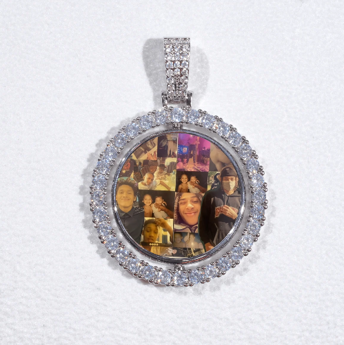 3D Spinning 2-Faced Custom Picture Pendant