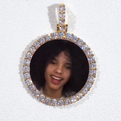 3D CIRCLE CUSTOM PICTURE PENDANT SMALL SIZE