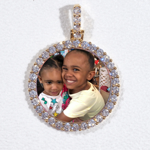 3D CIRCLE CUSTOM PICTURE PENDANT SMALL SIZE