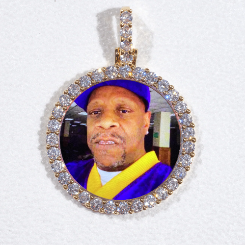 3D CIRCLE CUSTOM PICTURE PENDANT SMALL SIZE