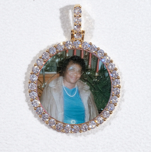 3D CIRCLE CUSTOM PICTURE PENDANT SMALL SIZE