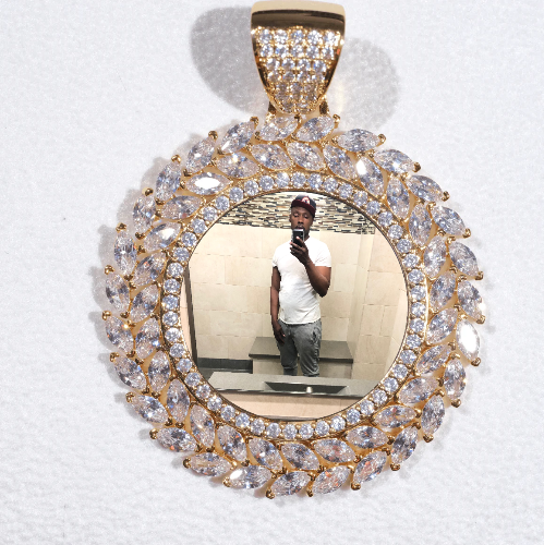 Large 3D Wheat Ear Custom Picture Pendant
