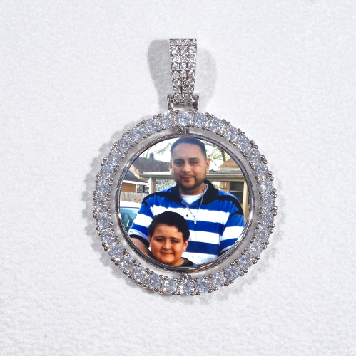 3D Spinning 2-Faced Custom Picture Pendant