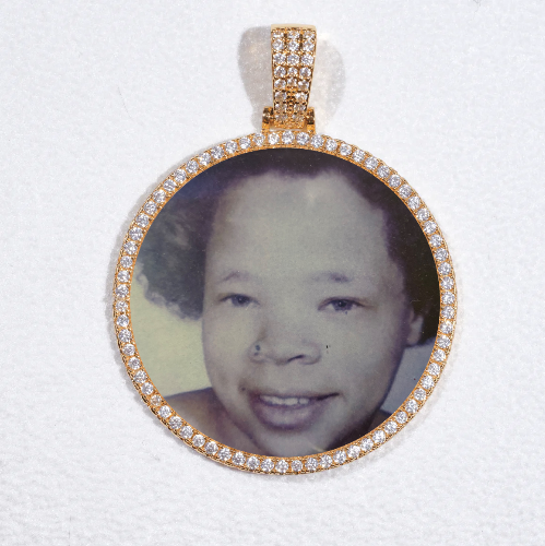 MEDIUM 3D CIRCLE CUSTOM PICTURE PENDANT
