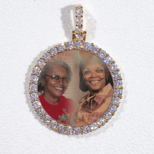 3D CIRCLE CUSTOM PICTURE PENDANT SMALL SIZE