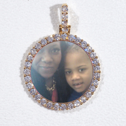 3D CIRCLE CUSTOM PICTURE PENDANT SMALL SIZE