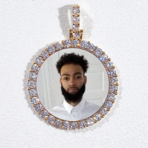 3D CIRCLE CUSTOM PICTURE PENDANT SMALL SIZE
