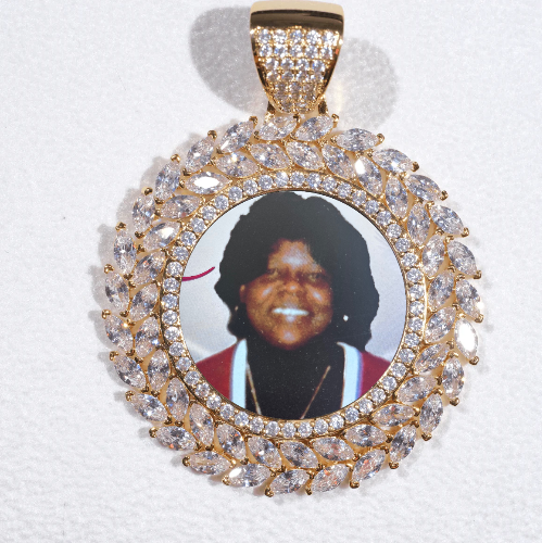 Large 3D Wheat Ear Custom Picture Pendant