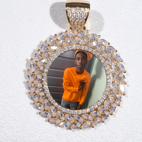 Large 3D Wheat Ear Custom Picture Pendant