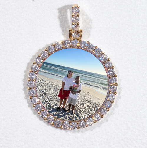 3D CIRCLE CUSTOM PICTURE PENDANT SMALL SIZE
