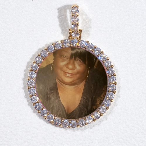 3D CIRCLE CUSTOM PICTURE PENDANT SMALL SIZE