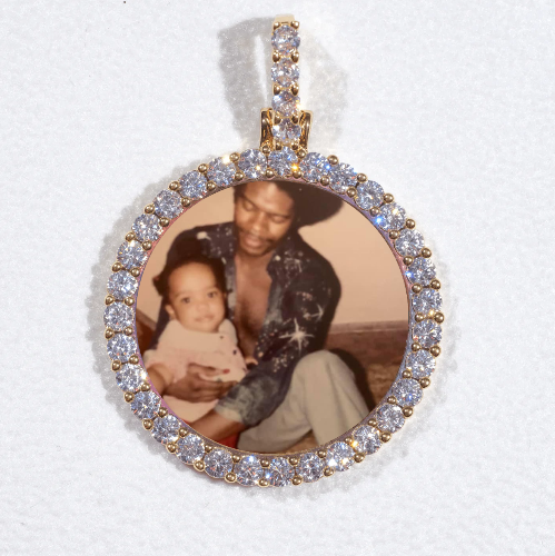 3D CIRCLE CUSTOM PICTURE PENDANT SMALL SIZE