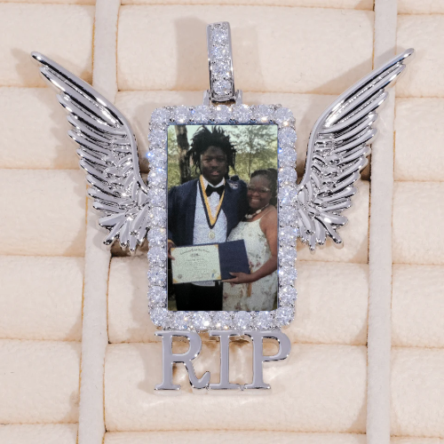 RIP WING 3D CUSTOM PICTURE PENDANT