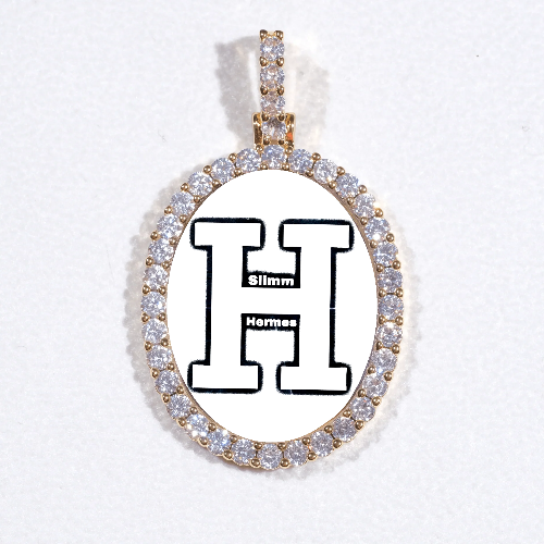 3D Oval Custom Picture Pendant