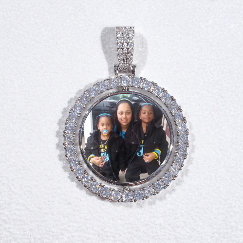 3D Spinning 2-Faced Custom Picture Pendant