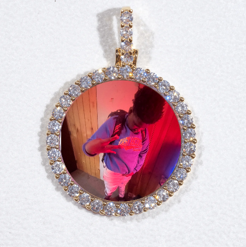 3D CIRCLE CUSTOM PICTURE PENDANT SMALL SIZE