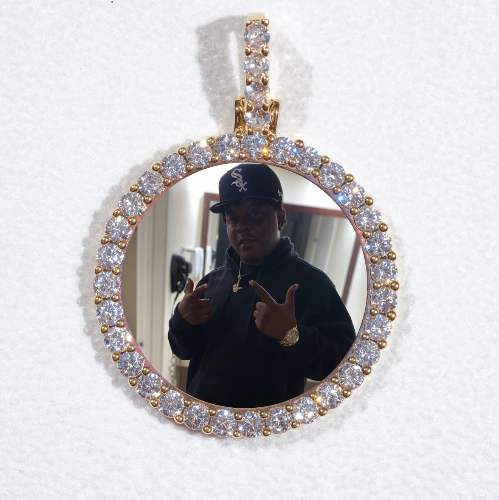 3D CIRCLE CUSTOM PICTURE PENDANT SMALL SIZE