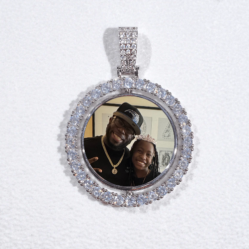 3D Spinning 2-Faced Custom Picture Pendant