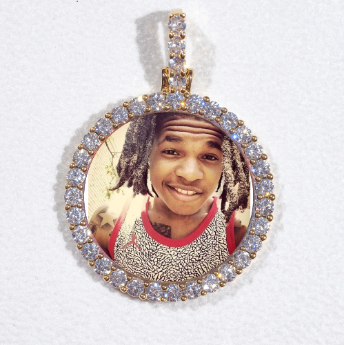 3D CIRCLE CUSTOM PICTURE PENDANT SMALL SIZE