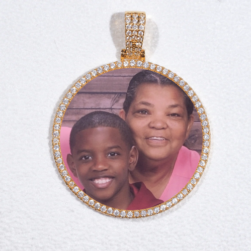 MEDIUM 3D CIRCLE CUSTOM PICTURE PENDANT