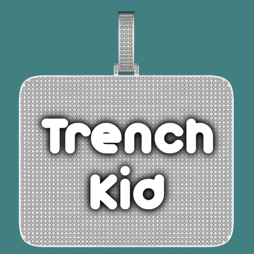 CUSTOM LETTER NECKLACE 3D BIG SQUARE