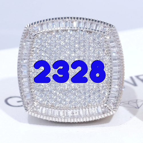 CUSTOM LETTER 3D ICED RING