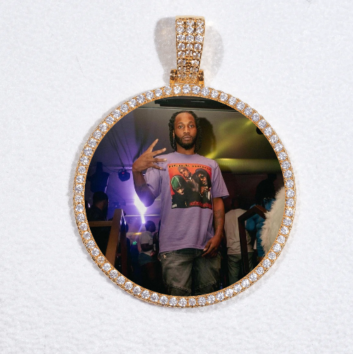 MEDIUM 3D CIRCLE CUSTOM PICTURE PENDANT