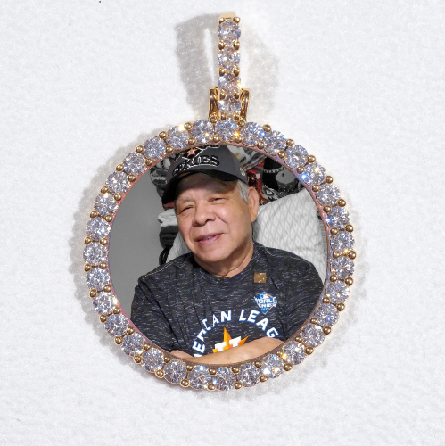 3D CIRCLE CUSTOM PICTURE PENDANT SMALL SIZE