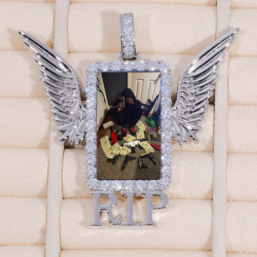 RIP WING 3D CUSTOM PICTURE PENDANT