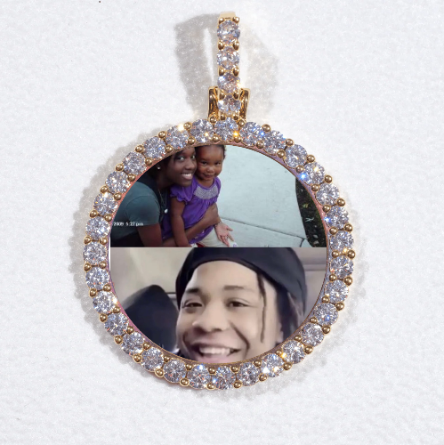 3D CIRCLE CUSTOM PICTURE PENDANT SMALL SIZE