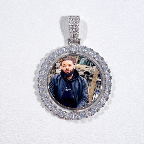 3D Spinning 2-Faced Custom Picture Pendant