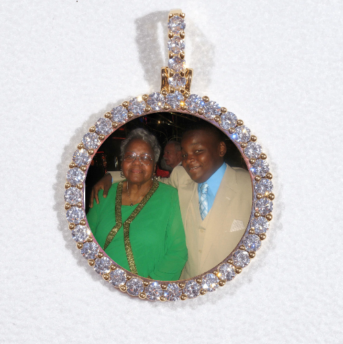 3D CIRCLE CUSTOM PICTURE PENDANT SMALL SIZE