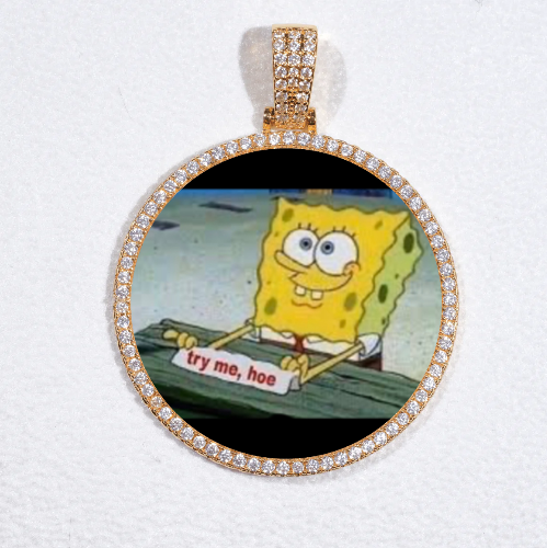 MEDIUM 3D CIRCLE CUSTOM PICTURE PENDANT
