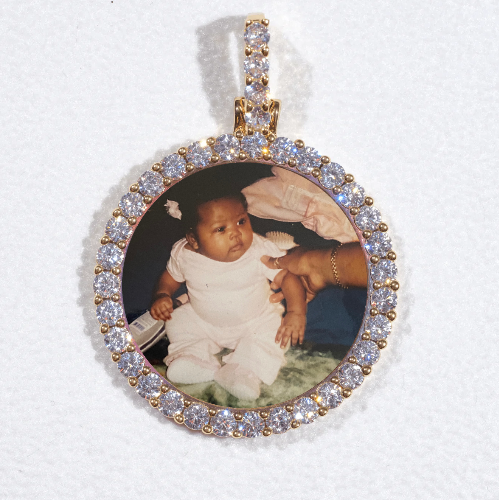 3D CIRCLE CUSTOM PICTURE PENDANT SMALL SIZE