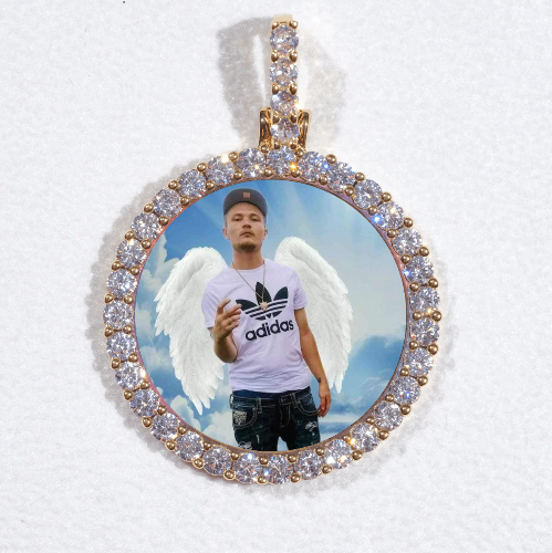 3D CIRCLE CUSTOM PICTURE PENDANT SMALL SIZE