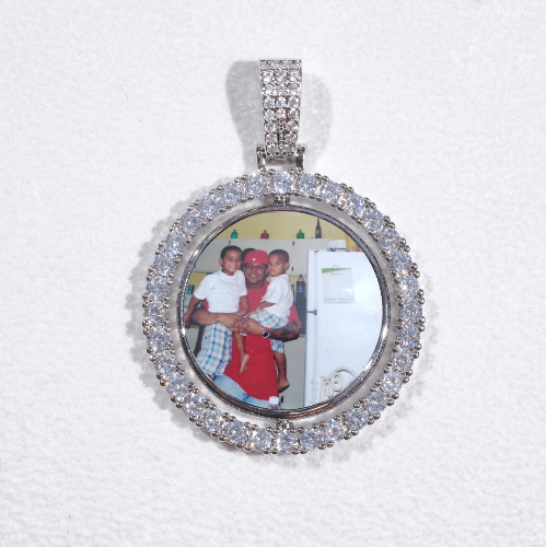 3D Spinning 2-Faced Custom Picture Pendant