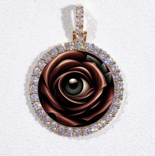 3D CIRCLE CUSTOM PICTURE PENDANT SMALL SIZE