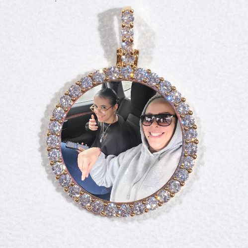 3D CIRCLE CUSTOM PICTURE PENDANT SMALL SIZE